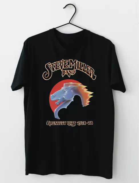 Vintage Steve Miller Band Cotton Black S-4XL Men Women Classic Shirt AA1216