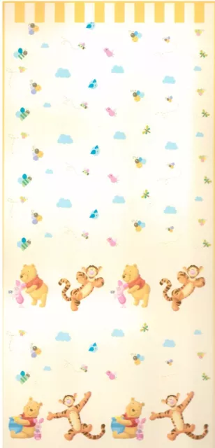 Disney Winnie Pooh Ourson 1 Pièce XXL Rideau Prêt à Poser Tête de L 290 X B140cm