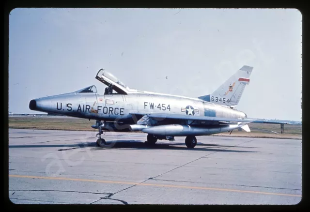 USAF North American F-100D 56-3454 No Date DUPLICATE Slide/Dia