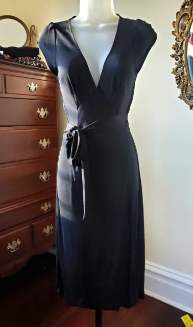 Diane von Furstenberg Black wrap dress 6