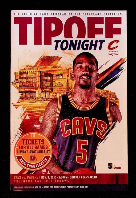 Cleveland Cavaliers Indiana Pacers NBA Game Program 2015 Championship Season