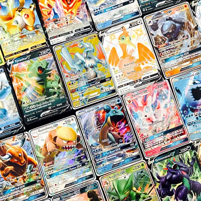 ULTIMATE EPIC POKEMON BUNDLE 50x - 1 GX CARD & 1 V CARD GUARANTEED - HOLOS RARES