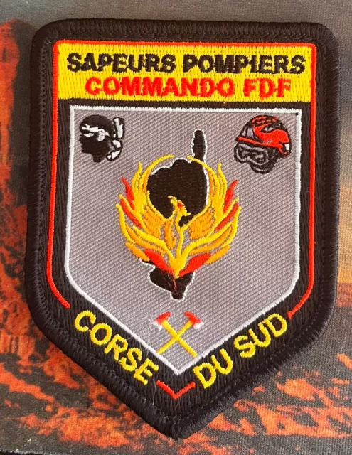 Ecusson Sapeurs Pompiers  Commando  Feux De Foret  Sdis 2A Corse Du Sud