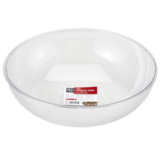 Cambro PSB18176 Camwear Pebbled 20.2 Qt Round Bowl