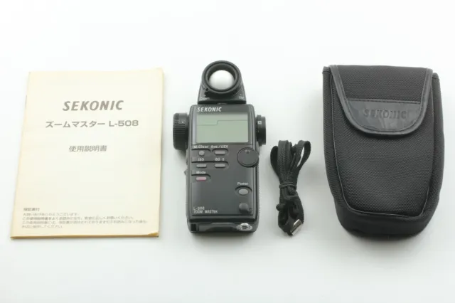 [NEAR MINT w/Case] Sekonic L-508 Zoom Master Digital Light meter From JAPAN N656