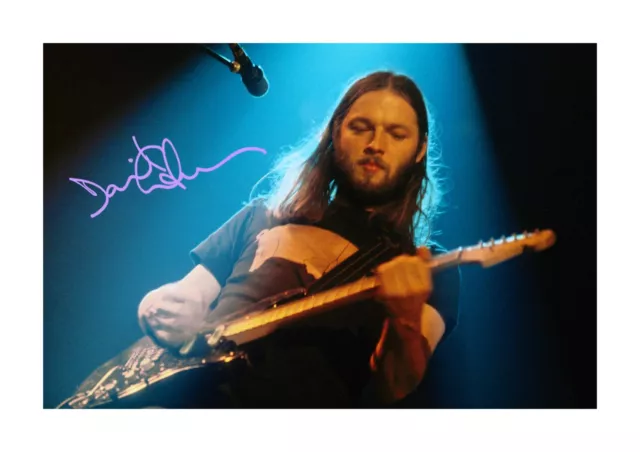 David Gilmour (4) A4 signed landscape photograph picture poster. Choice of frame