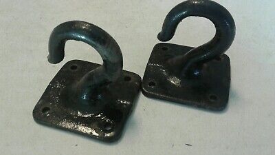 Lot of 2 Old Plant Wall Hooks Porch Ceiling Hooks