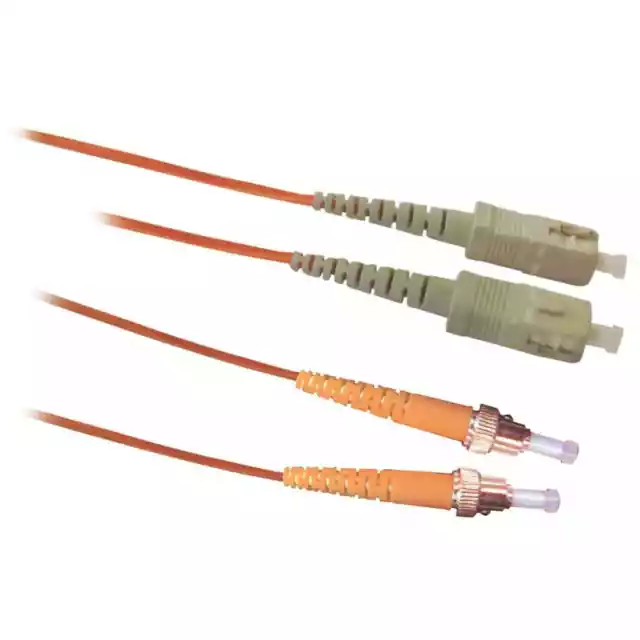 2M LC - ST FIBRE OPTIC CABLE 50/125 Duplex Multimode OM2 Patch Lead