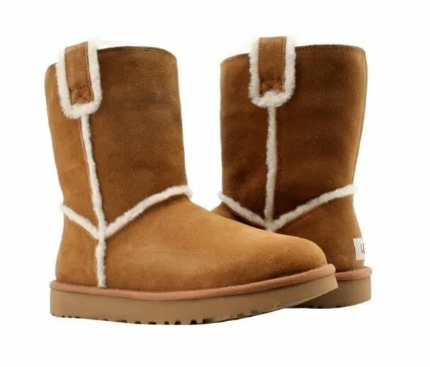 Brand new  Ugg Women's US 10 Classic Short Spill Seam Chestnut 1098078