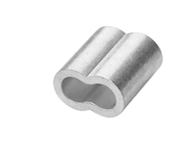 5mm Figure 8 Aluminium Swage Sleeve Ferrule for 5mm Wire Cable Rope Crimp