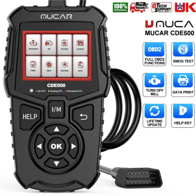 MUCAR CDE500 Car Diagnostic Scan Tool OBD2 Scanner Engine Fault Code Reader