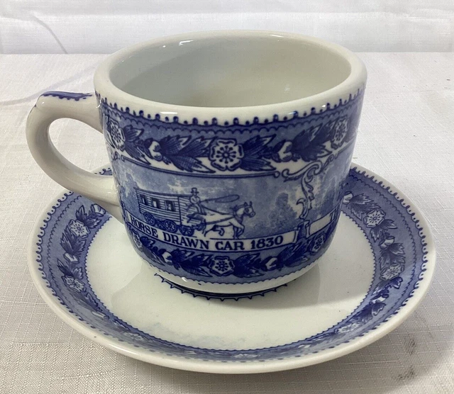 Vintage B&O Baltimore and Ohio Railroad Shenango Coffee Cup/Mug & Saucer, Great