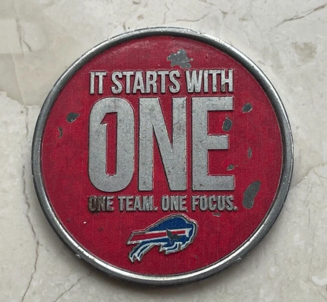 Vintage Buffalo Bills Respect the Progress Colorized Token