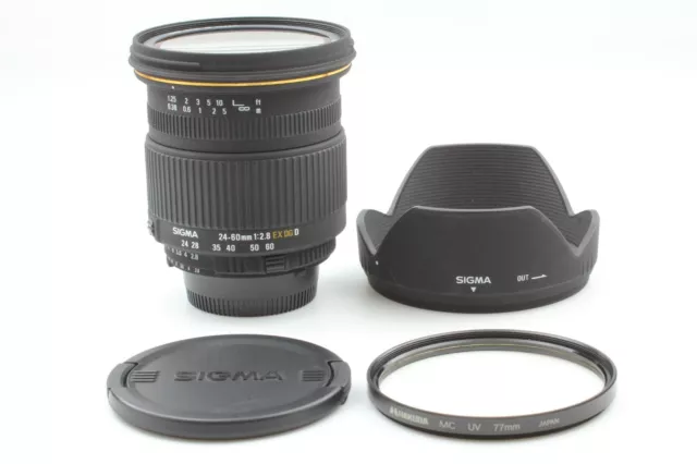 Near MINT w/ Hood Sigma Zoom 24-60mm f/2.8 EX DG AF Lens For Nikon From JAPAN