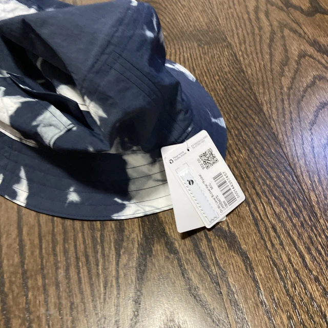 NWT Lululemon Women's On My Level Bucket Pocket Hat Navy Tie Dye Size M/L