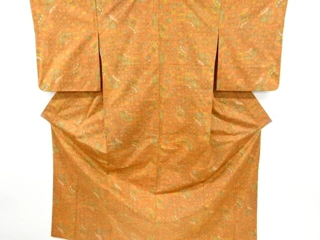 6769683: Japanese Kimono / Vintage Omeshi Kimono / Nishijin-Ori / Woven Abstract
