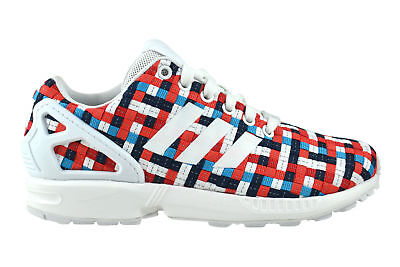 Adidas Zx Flux Bianco Blu Rosso Scarpe Sneaker Multicolore S82750