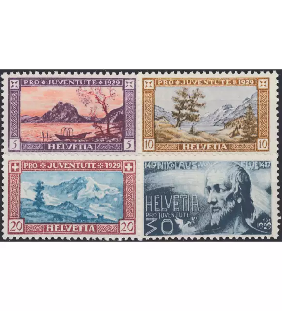 Schweiz Nr. 235-238 postfrisch ** MNH / gestempelt Pro Juventute 1929