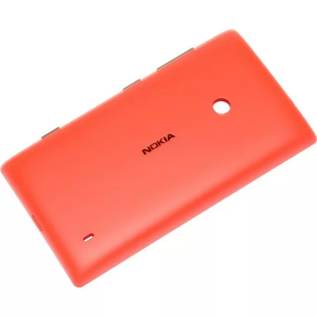 Nokia Cover Copri Batteria Originale Per Lumia 520 Arancione Coperchio