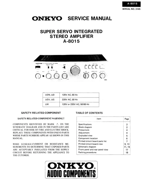 Telecomando Di Ricambio Per Impianto Hi-Fi ONKYO A840 – Sostituisce Telecomando Originale