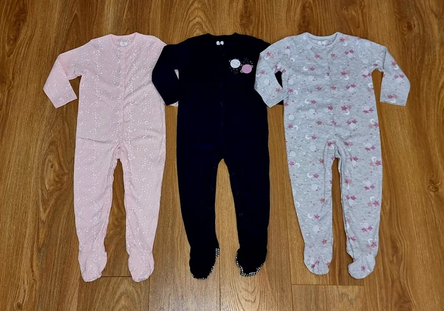#31 Bundle Of Baby Girls Sleepsuits Pjs Vests Age 12-18 Months Inc Cath Kidston 3