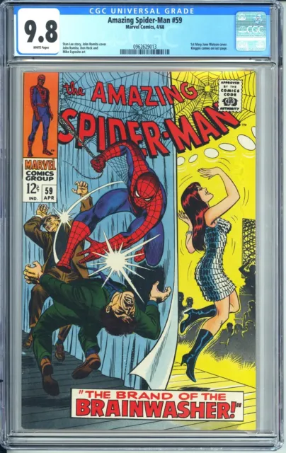 Amazing Spider-Man #59 Marvel 1968 CGC 9.8 WP 1st cover Appearance of Mary Jane
