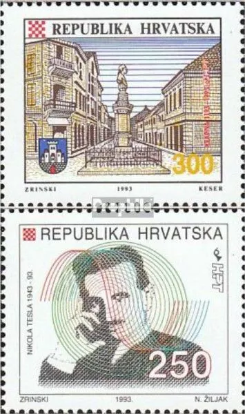 Croatia 223,224 mint never hinged mnh 1993 special stamps