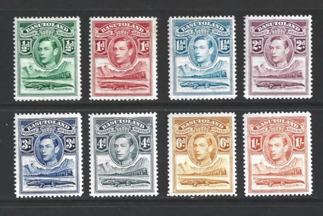 Basutoland GVI 1938 Part Set to 1/- Shilling Mint MH