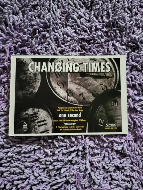 Tpgm60 Advert 5X8 Changingtimes : 'One Second' Single