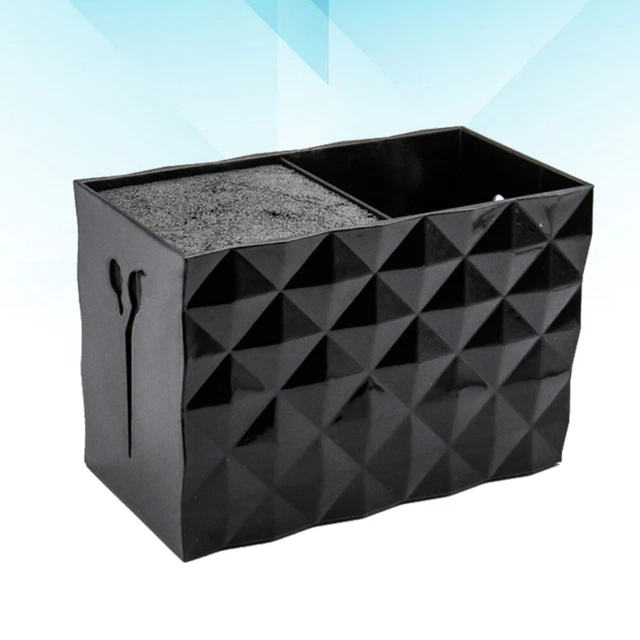 1 pieza Doble ranura soporte de tijera pinzas para el cabello caja de almacenamiento peluquería herramientas