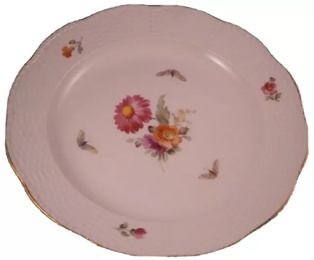 Platos decorativos de porcelana azul y blanca de 10.2 in con patrón floral  oriental para manualidades de cerámica para adornos, 1 plato con 1 soporte