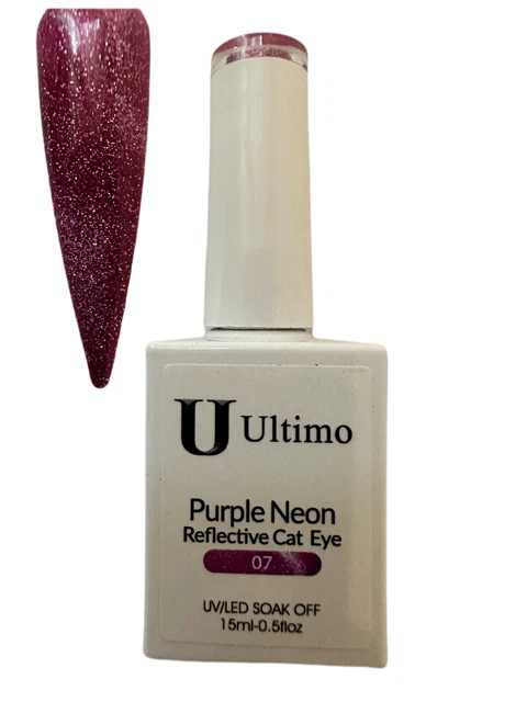 Gel Reflectante Ojo de Gato Gel UV/LED ÚLTIMO 15ml PÚRPURA NEÓN #7