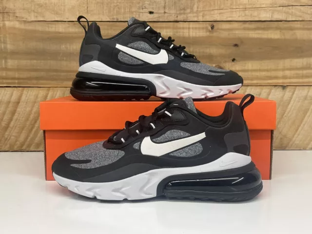 Men’s Nike Air Max 270 React “Oreo” Black White Grey Running (AO4971 001)