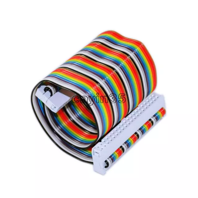 40PIN Way GPIO Rainbow Ribbon Cable for Raspberry Pi Model B / Model B+ 20cm UK 3