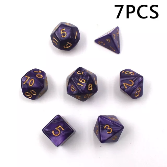 Game Maker's Essential 7 pz set di dadi poliedrici viola per giochi da tavolo