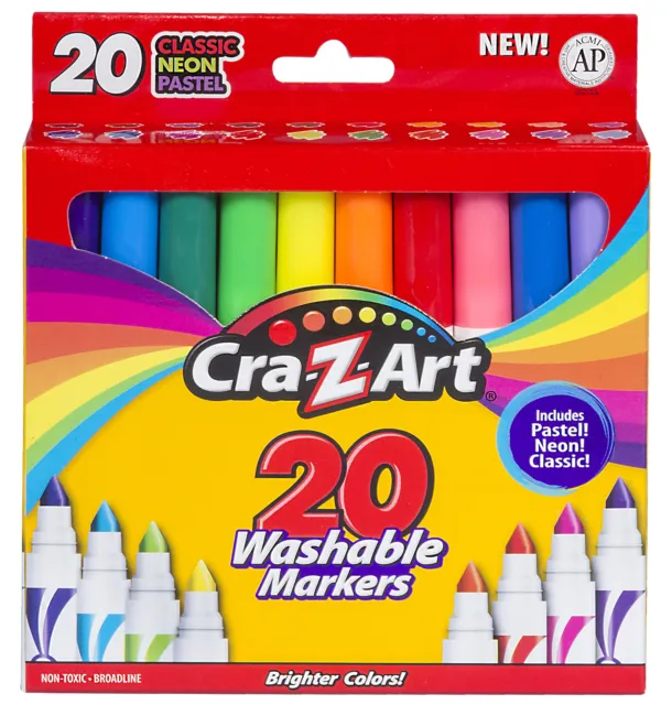 Cra-Z-Art Washable Broadline Markers (44402wm20)