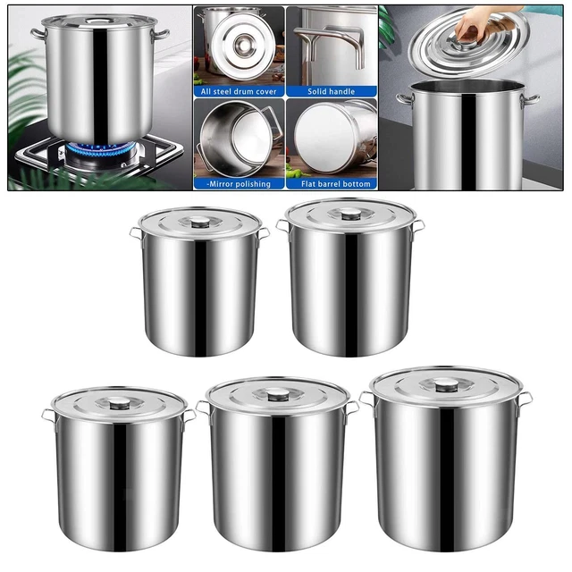 Vinnyooc Marmite à Soupe En Acier Inoxydable - 50 L - Grande