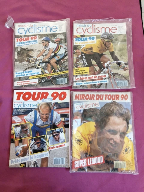 NEUF Miroir du tour Cyclisme lot 4 revues TOUR DE  FRANCE  1990  Greg Lemond