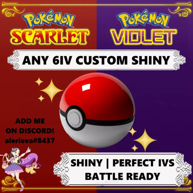 🥇 Pokemon Scarlet and Violet 🥇 All 6IV Shiny Eevee Eeveelution Bundle 9  PCS