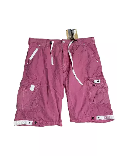 Jet Lag Jeans  Men's Cargo Shorts  Style Santos Color Antique Pink  Sz 40 NWT