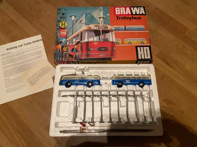 Bus EHEIM HO Trolley Avec Caténaires Brawa 122 – Modèle Réduit, échelle N ?, Occasion