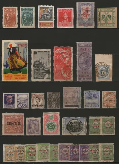 LOT de timbres divers, à identifier !