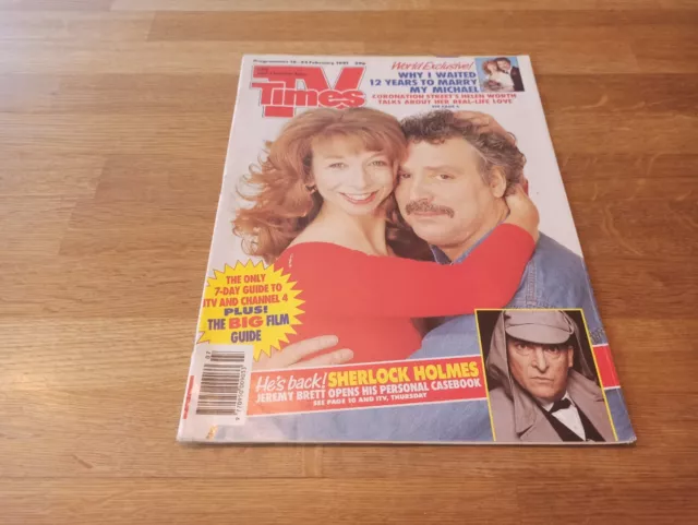 TV Times magazine 1991 February 16-22 Coronation Street cover complete HTV