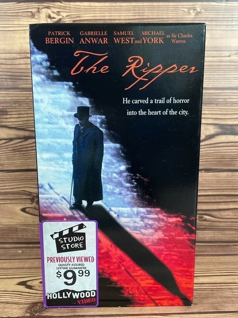 FORMER RENTAL HOLLYWOOD The Ripper Horror Thriller VHS Patrick Bergin ...