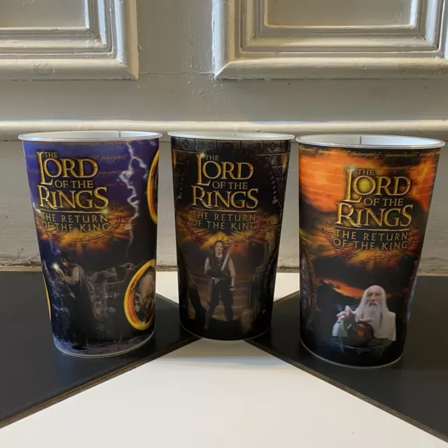 Lenticular 3D Cinema Promo Cups Lord Of The Rings The Return Of The King 2003