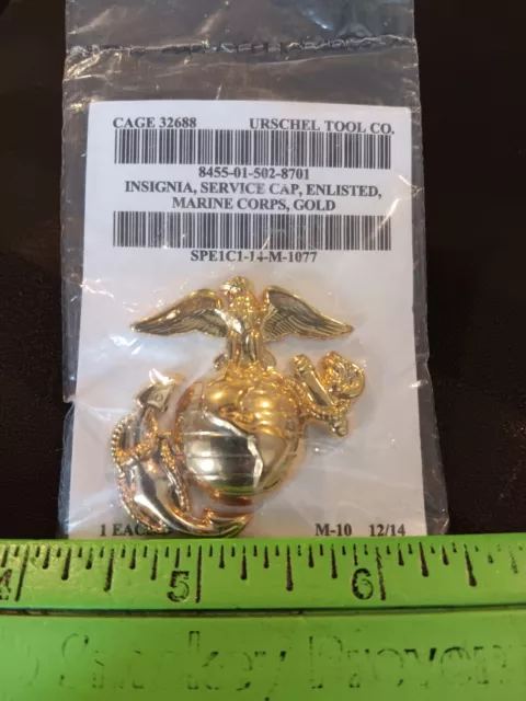 US Marine Corps NOS Large Anodized EGA Eagle Globe and Anchor USMC - (24-792)