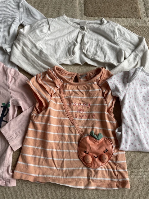 Girls mixed item clothing bundle age 2-3 years cardigan t-shirts vest top 3