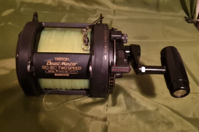 SHIMANO Beast Master ツースピードリール　50/80 Vintage Shimano Triton BeastMaster 50/80 Two-Speed Lever