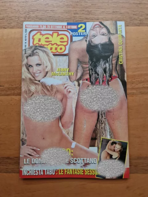 TELE TUTTO 40-1997 + 2 poster SIMONA TAGLI e JENNY McCARTHY, FANNY CADEO, SELEN