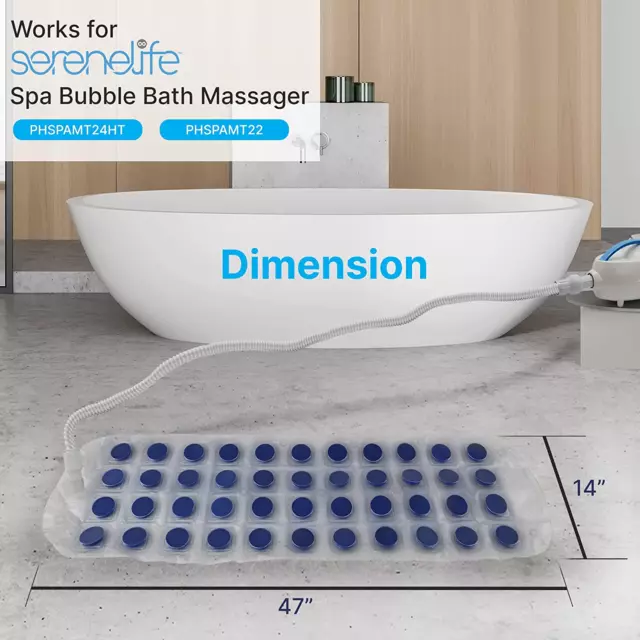 Bathtub Bubble Massage Replacement Mat - Mat for  Waterproof Tub Massaging Spa 3